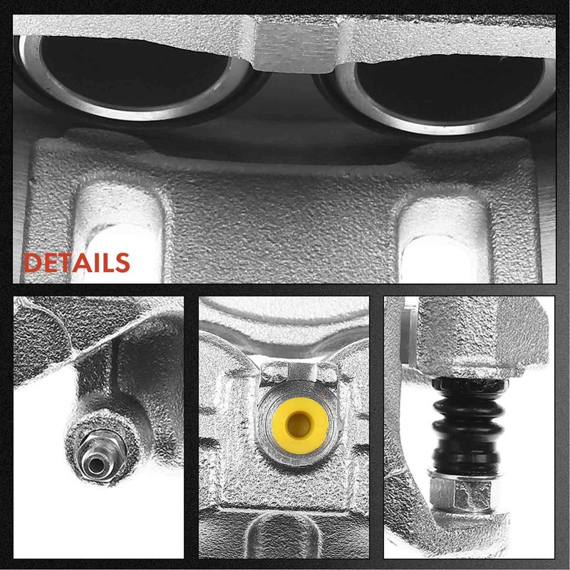 Drilled Rotor & Brake Pad + Brake Caliper for INFINITI G35 M37 Nissan 370Z Front gallery