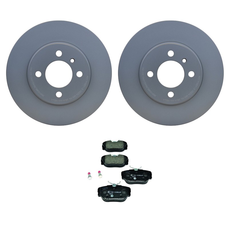 Hella Pagid Front Rotors Low-Met Disc Brake Pad Kit For E30 325 325es 325i 325is