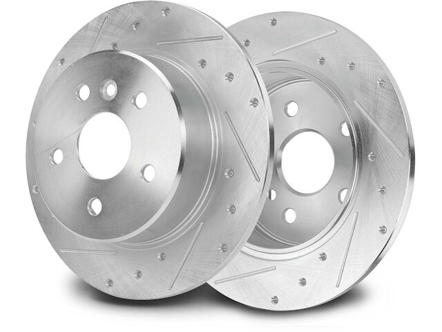Rear Driver Passenger Brake Rotor Set For 00-04 Toyota Avalon 3.0L V6 DJ65