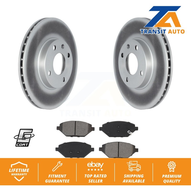 Coat Disc Brake Rotors Semi-Metallic Pad Front Kit For 2016-2022 Chevrolet Spark