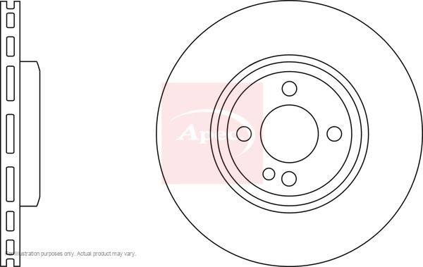 2x APEC Front Brake Discs for MINI MINI CLUBMAN 2007-14 280mm Vented DSK2626 gallery