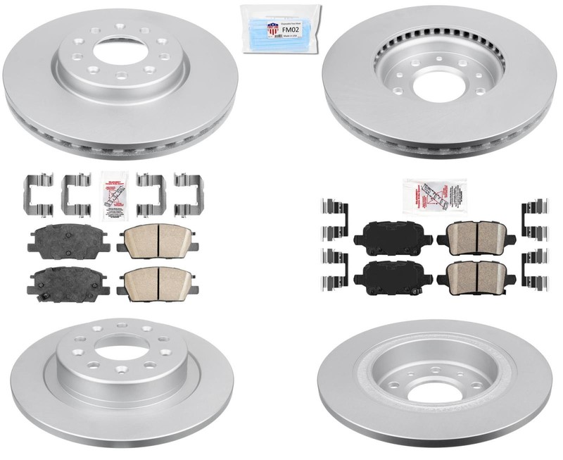 300MM Coated Disc Brake Rotors For 2018-2021 Chevrolet Equinox J60 Braking