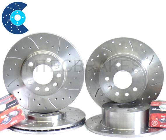 Mercedes Viano 2.2 CDI W639 04- Front Rear Brake Discs & Drilled Grooved