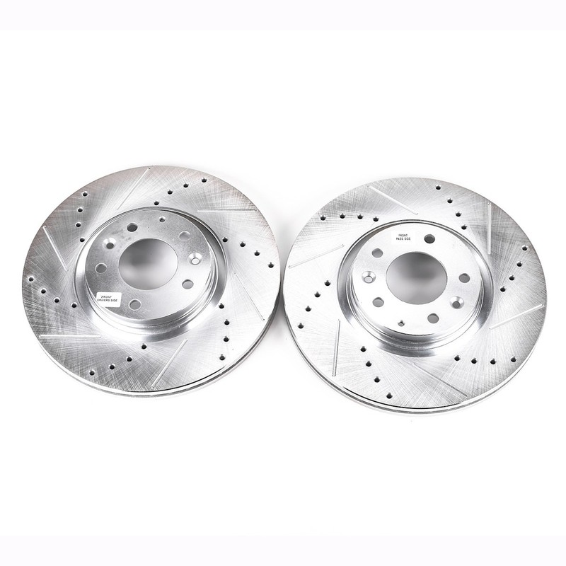 JBR1155XPR Powerstop 2-Wheel Set Brake Discs Front for Mazda 2006-2007