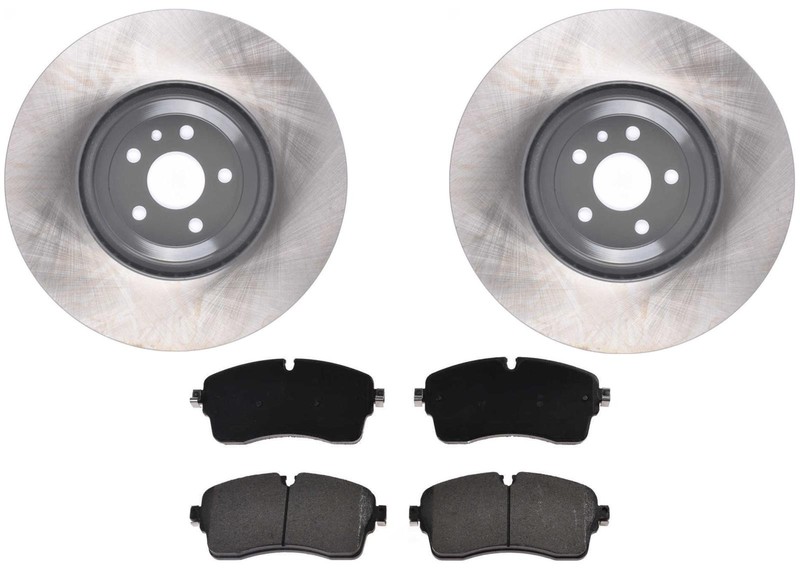 Front Coated Disc Brake Rotors & Brake Pads for Land Rover Discovery Sport 2020