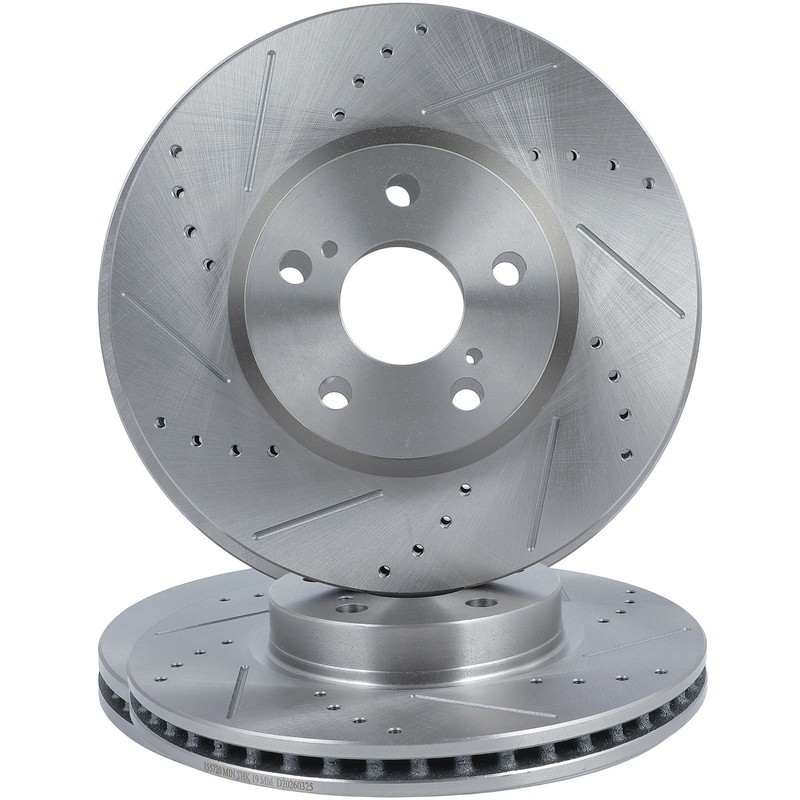 Front Drilled Slotted Brake Rotors For Toyota For Corolla 2009 – 2014 Matrix