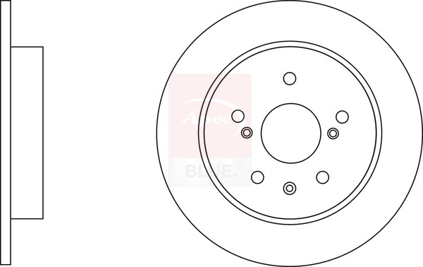 2x Brake Discs Pair Solid fits SUZUKI SX4 1.6 Rear 2006 on M16A 278mm Set New gallery