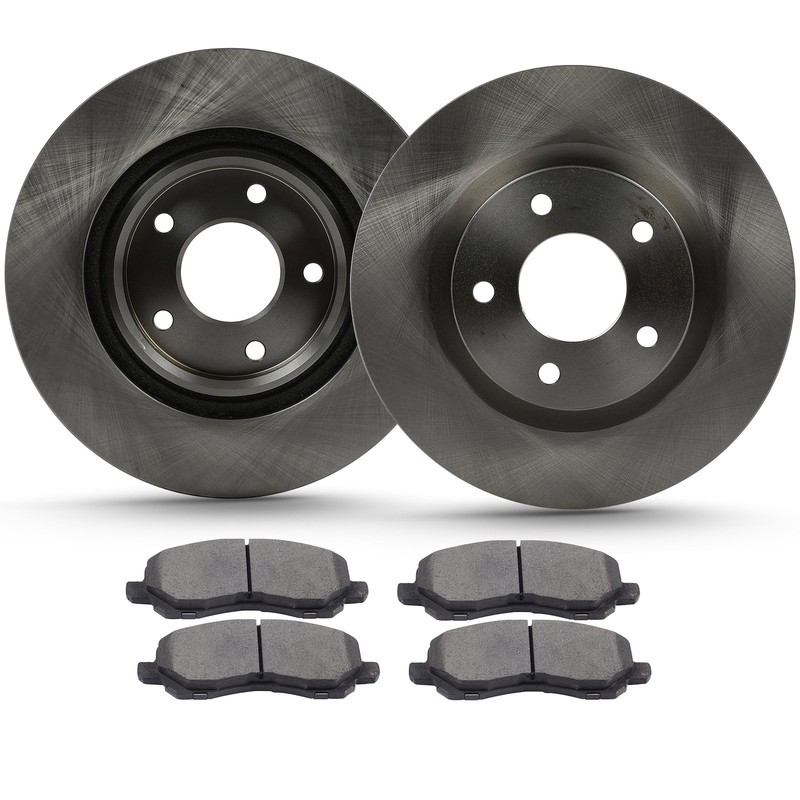 Front Brake Rotors And Ceramic Pads For Mitsubishi Lancer 2008-2016 Chrysler 200