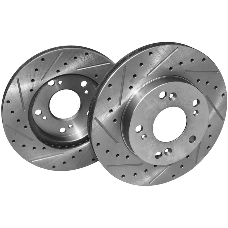 2x Front Drilled Brake Rotor for Honda Civic 2004-2011 CR-Z 2011-2015 Acura RSX gallery