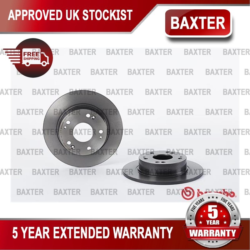 Fits Honda Accord 2002-2008 2.0 2.2 TDi 2.4 3.0 Baxter Rear Brake Discs