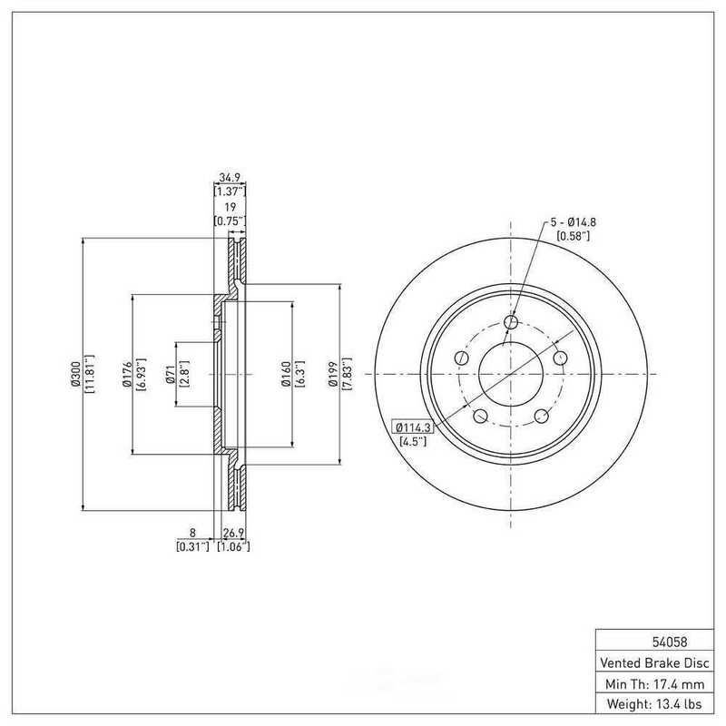 Disc Brake Rotor-GT DFC 600-54058 fits 10-13 Ford Mustang gallery
