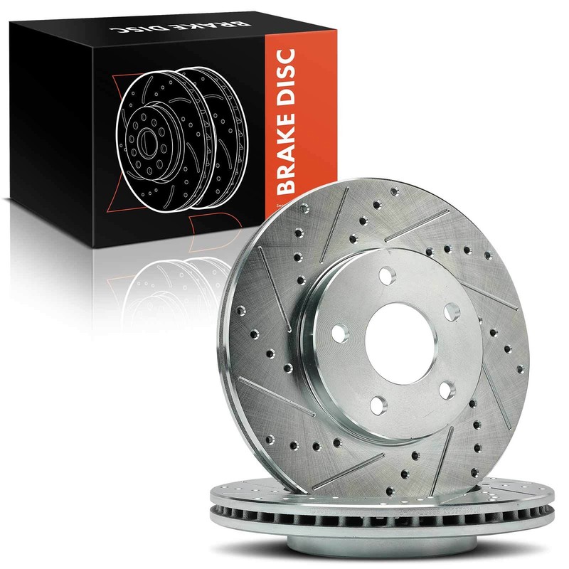 2x Front Drilled Brake Rotors for Chevrolet Cobalt 2007-2010 L4 2.2L Pontiac G5 gallery