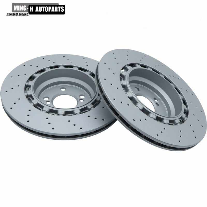 1 Pair Rear 370mm Disc Brake Rotors 34212284811 For BMW F80 F82 F83 F87 M2 M3 M4