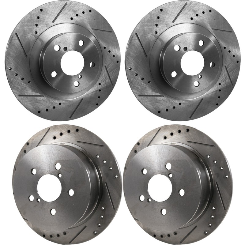 Front & Rear Brake Disc Rotors for Subaru Outback Legacy 2006-2009
