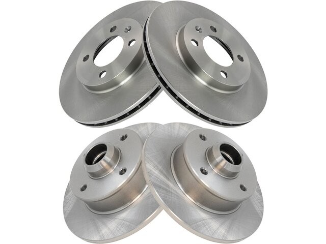 Front and Rear Brake Rotor Set For 1999-2002 VW Cabrio 2000 2001 DJ224QN