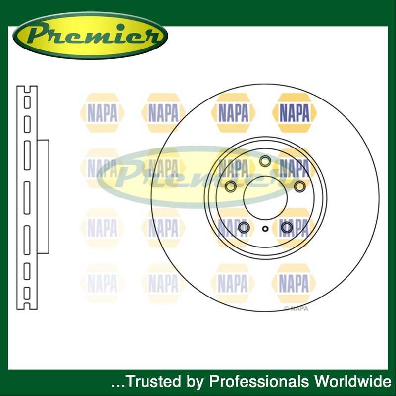 Premier Front Brake Disc Fits Nissan 370Z Infiniti FX QX70 Q70 M G EX Q60 Q50