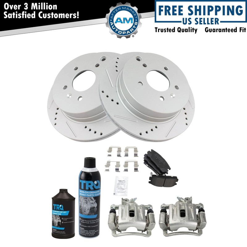 Performance Rear Brake Pad & Rotor Kit Fits Chevrolet Pontiac Saturn