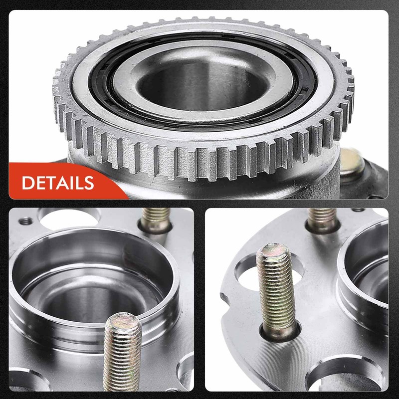 Rear Disc Brake Rotor & Pad + Hub Bearing for Honda Odyssey 2002 2003 2004 3.5L gallery