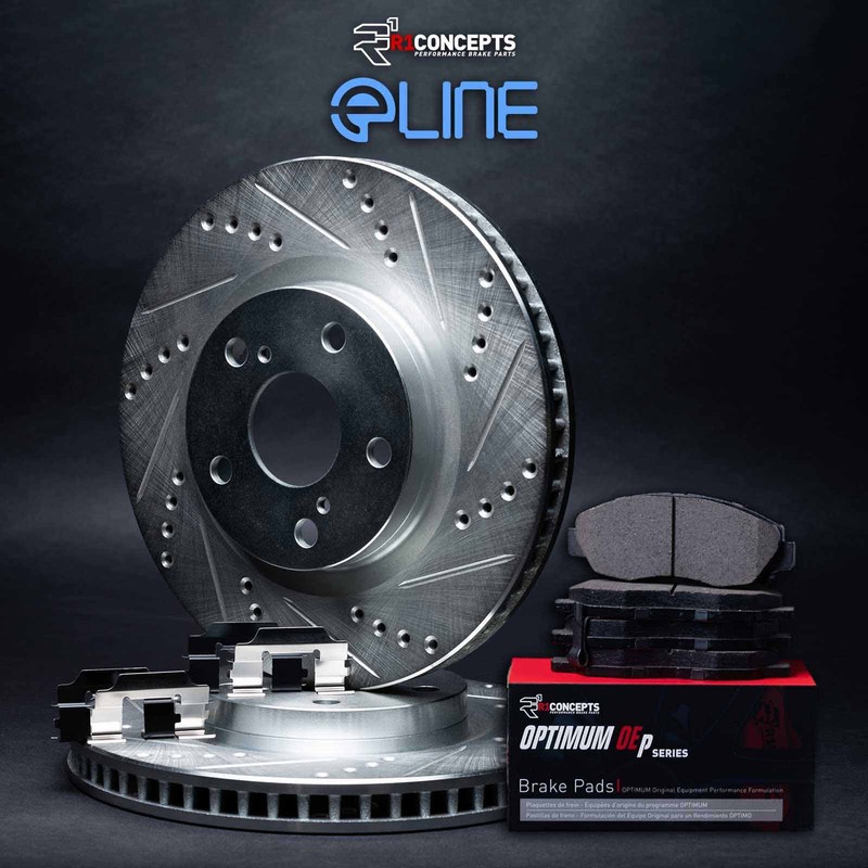 R1 Concepts Wguh1 93002 R1 Concepts Silver Drilled Slotted Rotors With 5000 gallery