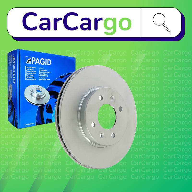 Pagid Vented Front Brake Discs Pair For Hyundai i20 1.4 2008-2015 256 mm
