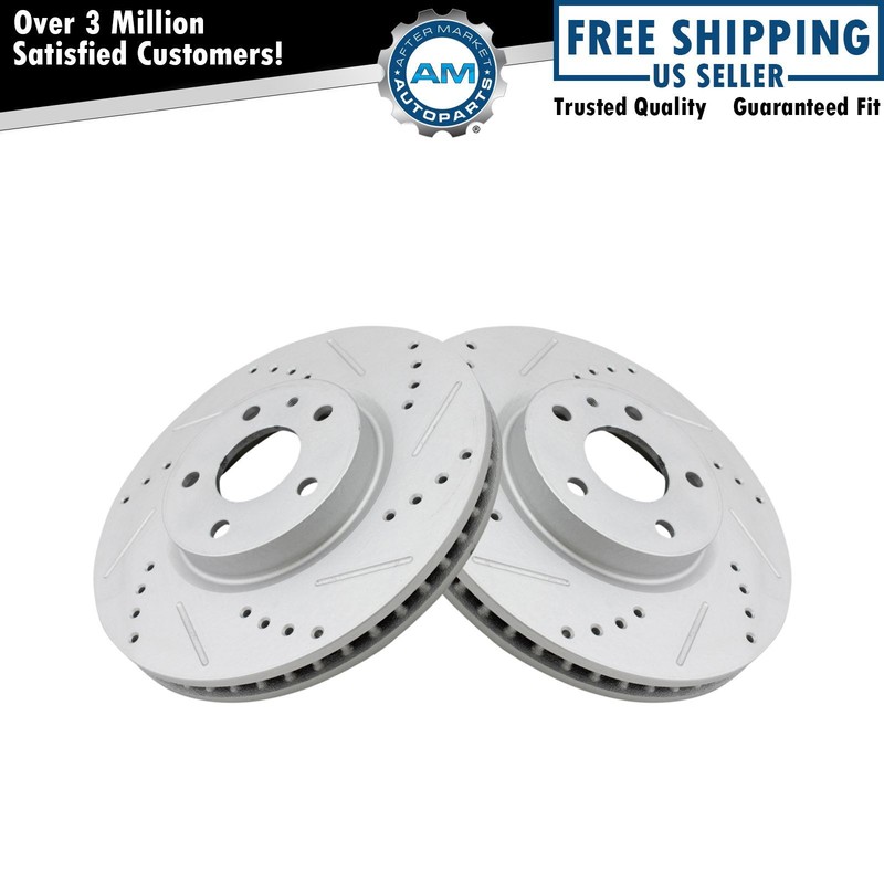 Front Brake Rotors Set For 2013-2020 Ford Fusion 2013-2016 Lincoln MKZ