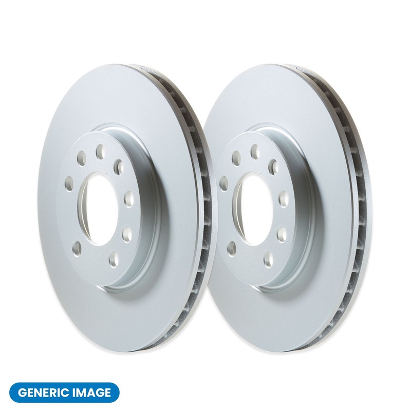 Pair of Solid Rear 258mm Brake Discs for Hyundai Coupe 2001-2009