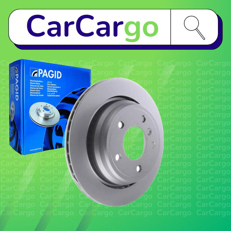 Pagid Vented Rear Brake Discs Pair For BMW 5 Series 525tds 1996-2003 298 mm