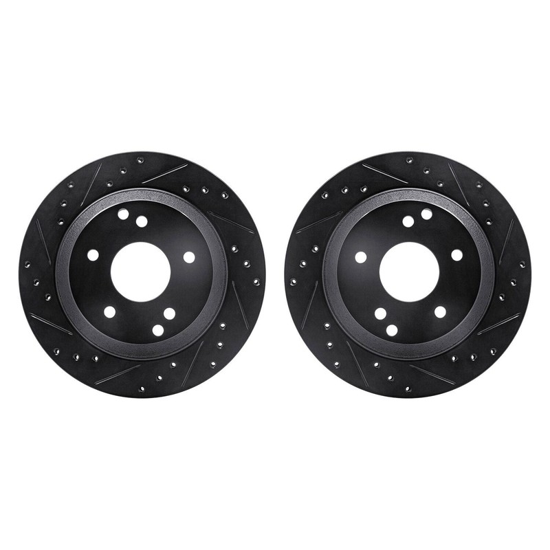 For Chevy Corvette 88-94 R1 Concepts Drilled & Slotted Front Brake Rotor Set
