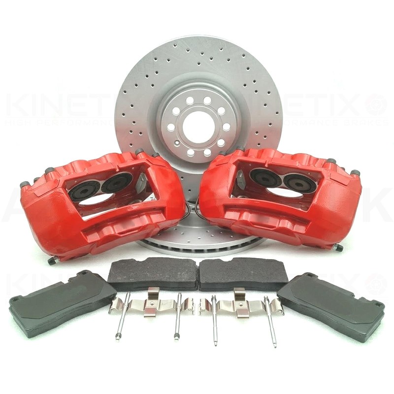 FOR AUDI S3 SQ2 MACAN 4-POT FRONT BIG BRAKE DISCS BIG BRAKE UPGRADE 345mm X 30mm
