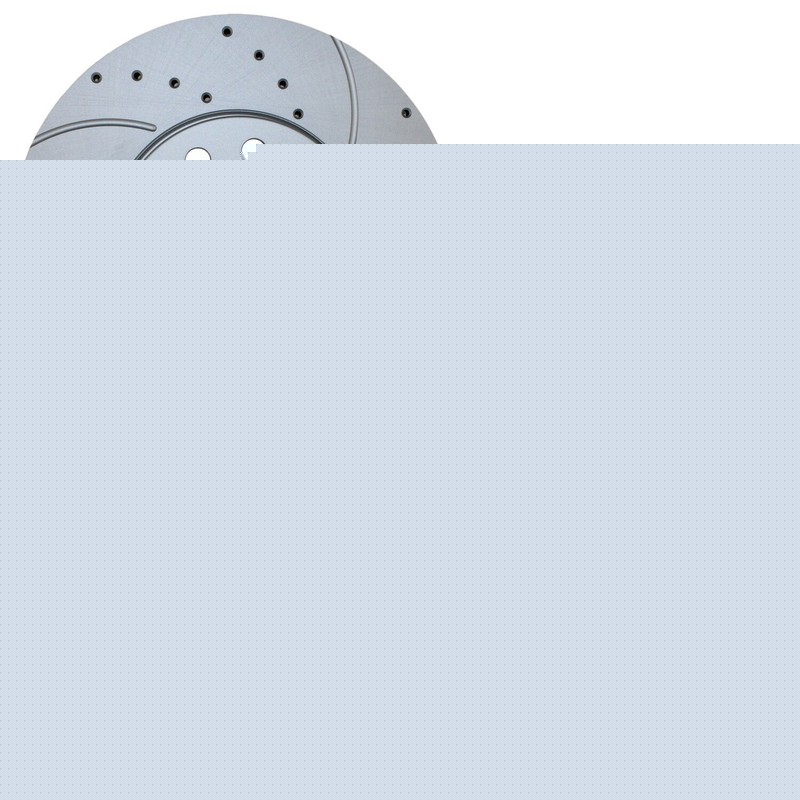 Bison Performance Pair Front Drilled Coat 288mm Brake Rotors for A3 Beetle Jetta