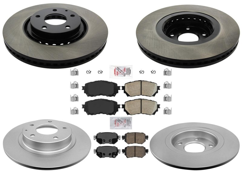 Front Carbon Performance Rr Coated Brake Rotors Fits 2019-2021 Mazda 6 Turbo