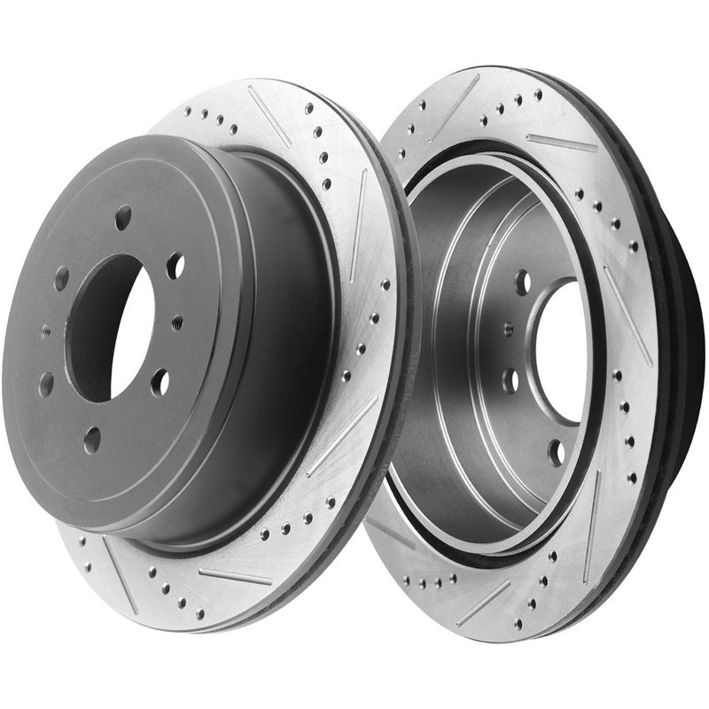 Front Rear Dsc Rotors and Brake Pads for 2010 2011 Ford F-150 6 Lugs Rotor gallery