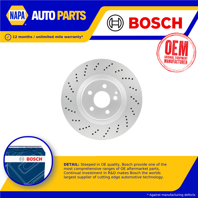 Brake Disc Single Vented fits MERCEDES E400 3.0 Front 13 to 16 M276.820 344mm