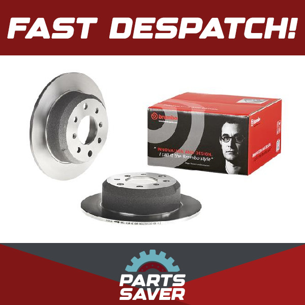 2x Brake Discs Pair Solid fits ALFA ROMEO GIULIA 105, 115 1.3 Rear 64 to 78 Set