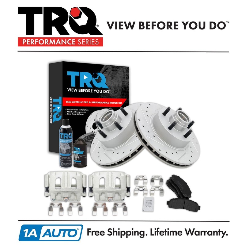TRQ Performance Front Brake Pad & Rotor Kit Fits 03-11 Ford Ranger