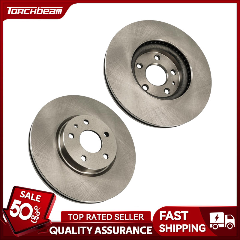 Set of 2 300mm Vented Front Disc Brake Rotors Fits 2014-2020 Ford Fusion 1.5T