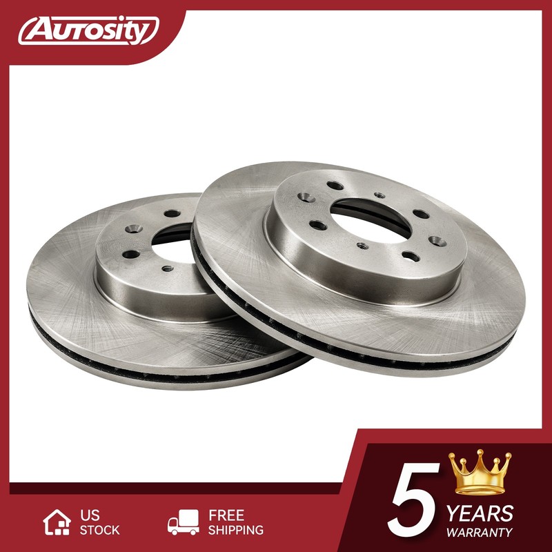 2x Front Vented Rust Preventative Brake Rotors For 01-03 Honda Civic 04-05 3295