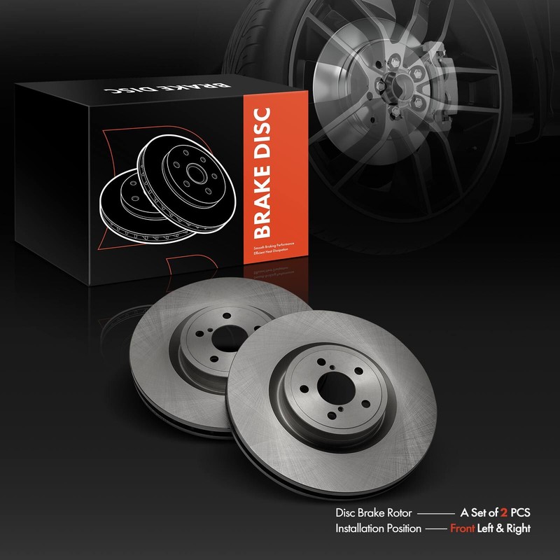 Front Left & Right Disc Brake Rotors for Subaru Impreza 2004 BRZ 17-20 Toyota 86 gallery
