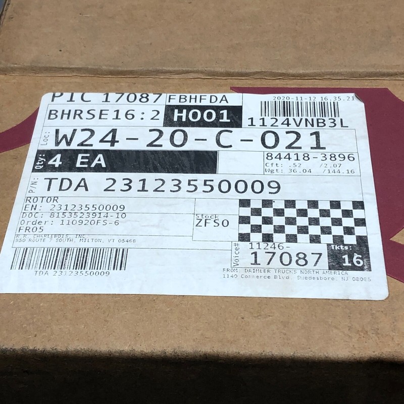Meritor 23123550009 Disc Brake Rotor For Select Bus & Truck Models gallery