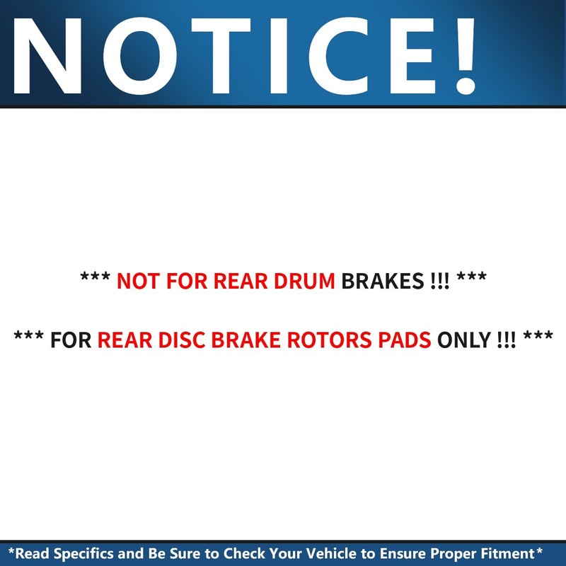 Front Rear Rotors + Ceramic Brake Pads for Toyota Corolla Matrix Pontiac Vibe gallery