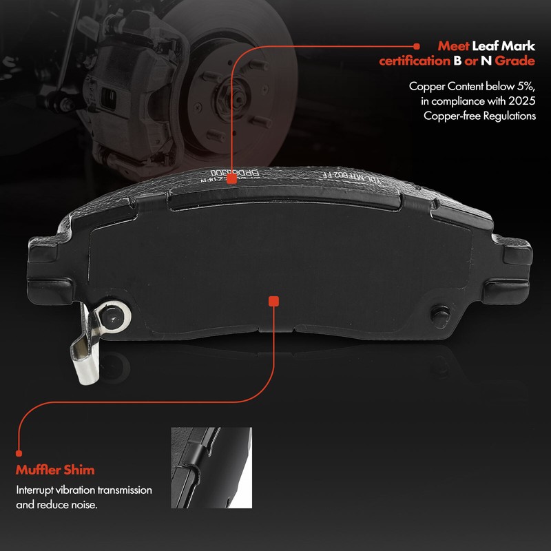 Disc Rotor & Ceramic Pad for Chevy Trailblazer GMC Buick Isuzu Saab Olds Rear gallery