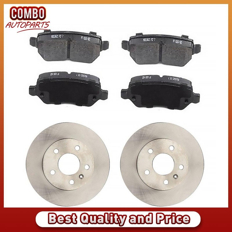 Rear Brake Rotors Ceramic Brake Pads fits 2000 2001 2002 2003 Chevry Astra