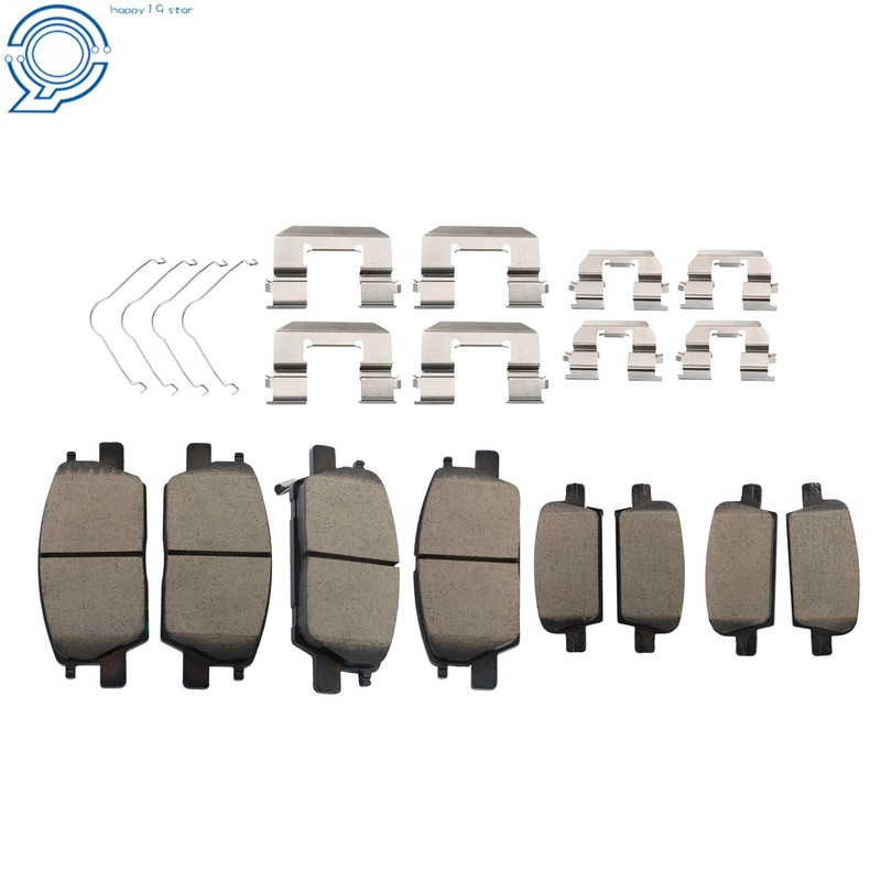 Front & Rear Disc Brake Rotors & Ceramic Brake Pads For Chevrolet Malibu 17-20 gallery