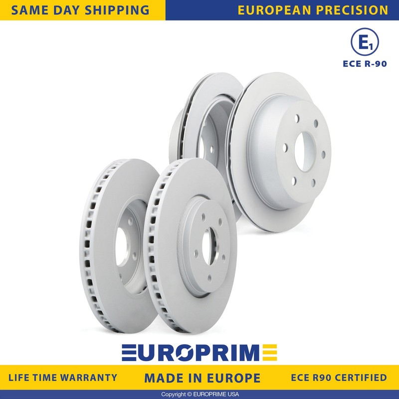 Front & Rear Brake Rotor Kit for Chevy Cobalt Malibu Pontiac G6 Saturn Aura