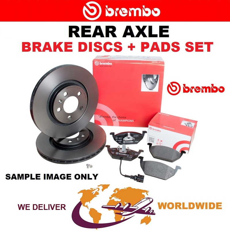 BREMBO Rear BRAKE DISCS + PADS for OPEL INSIGNIA Est. 2.8 V6 Turbo 4×4 2008-2013