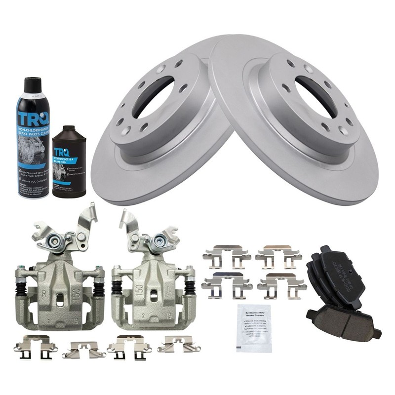 TRQ Rear Brake Pad & Rotor Kit Fits 06-12 Ford Lincoln 06-13 Mazda 06-11 Mercury gallery