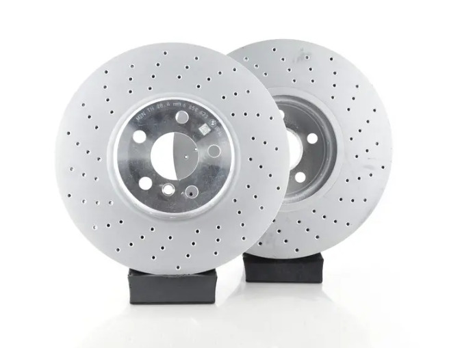 Front & Rear Brake Rotors With Brake Pads & Sensors For 2014-2020 BMW i8 Genuine gallery