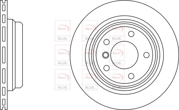 Brake Discs Pair Rear FOR BMW E39 2.0 2.2 2.5 2.8 3.0 3.5 4.4 95->04 Blue gallery