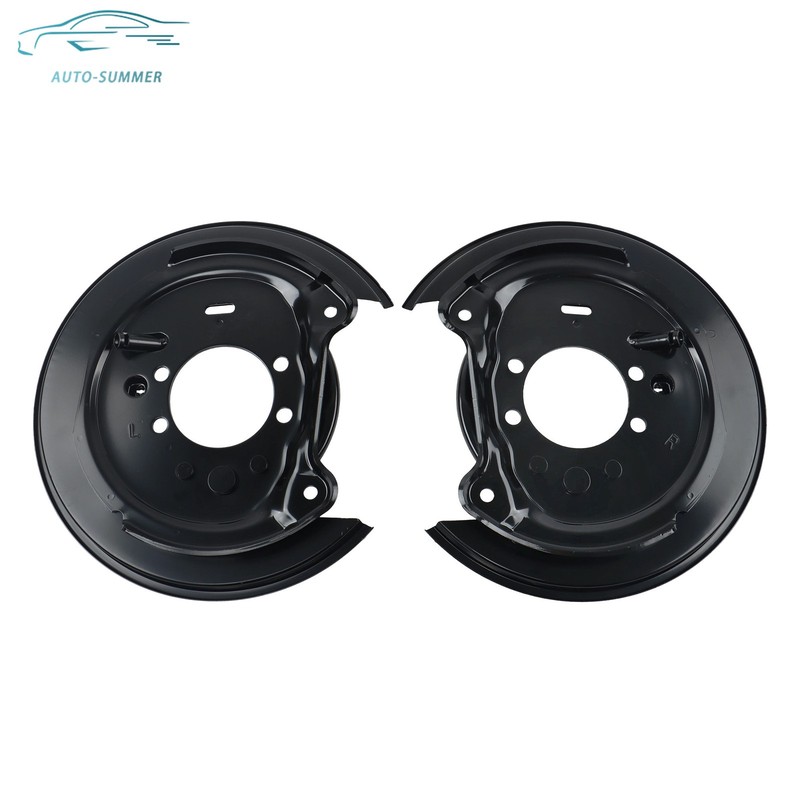 Rear LH+RH Brake Dust Shield Set 26704AE040 26704AE050 For Subaru Outback 00-09 gallery