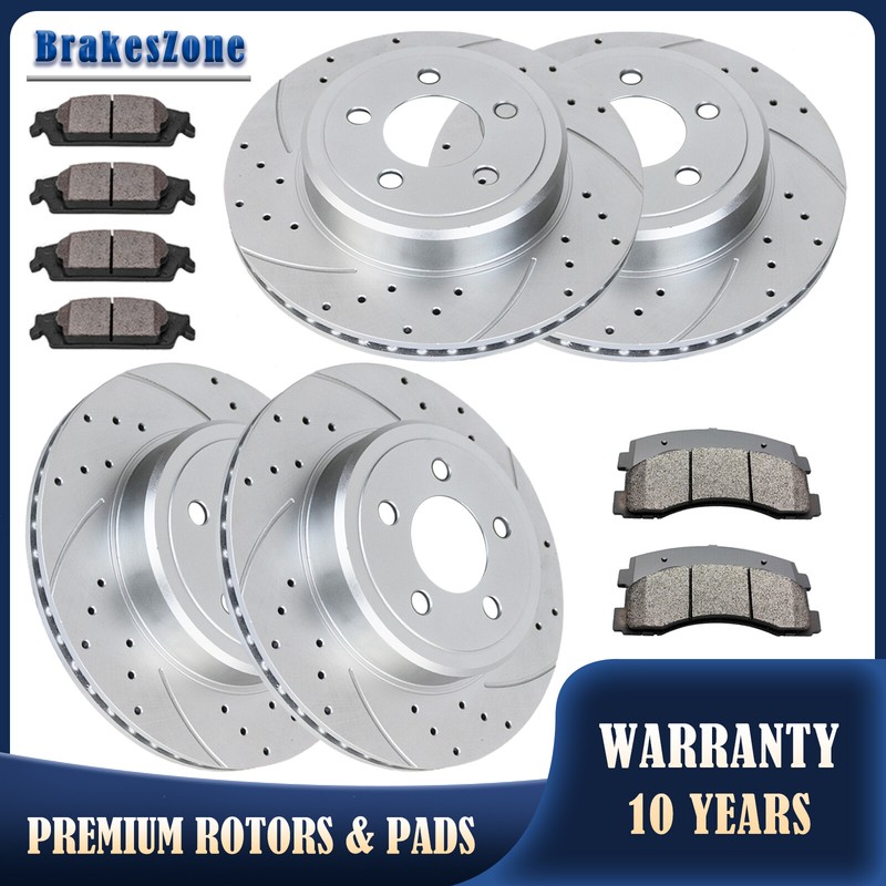 Front and Rear Brake Rotors Pads fit for Chrysler 300 Charger 2006-2020 Brakes